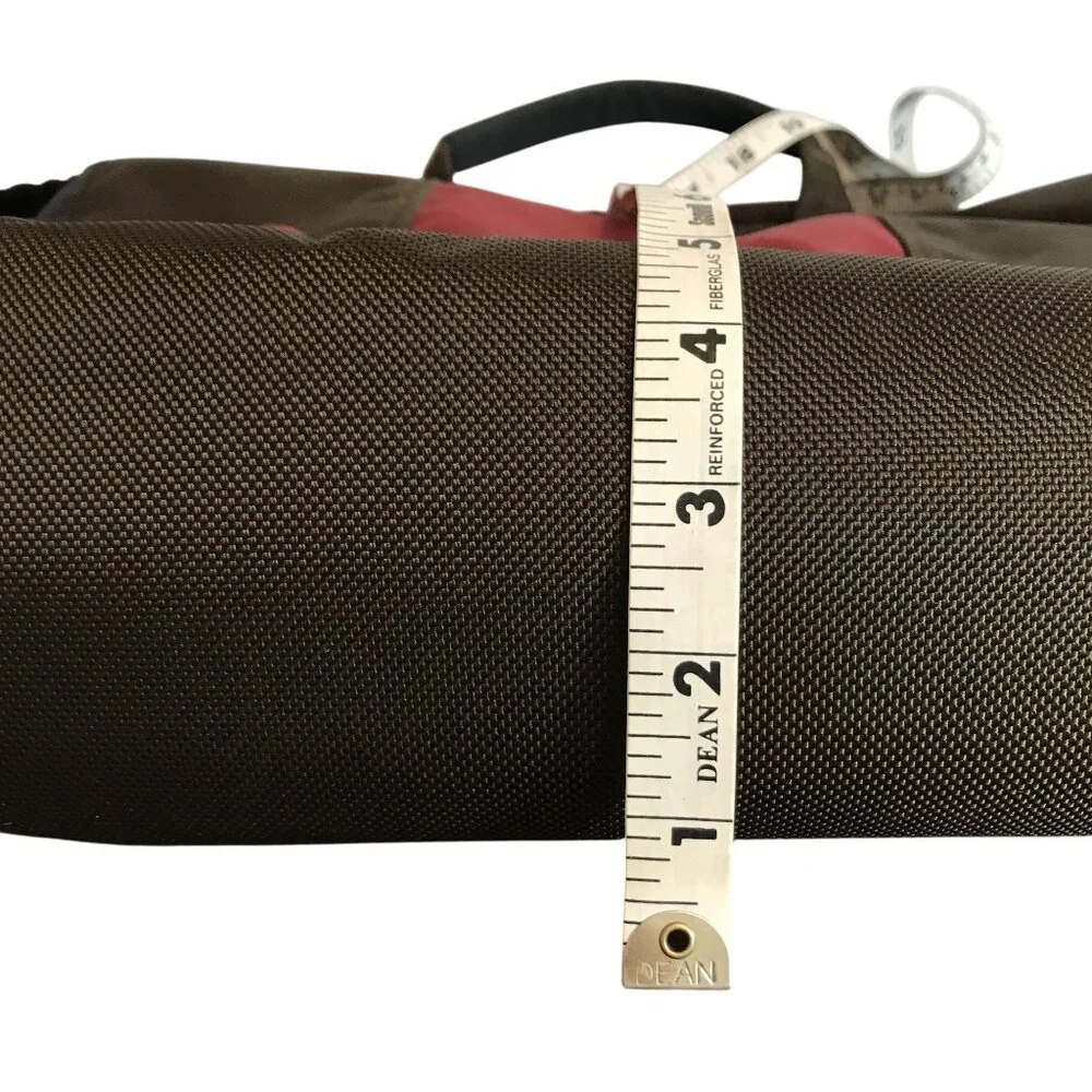 Timbuk2 Nylon Messenger PC Book Bag Brown & Red 15 x 12